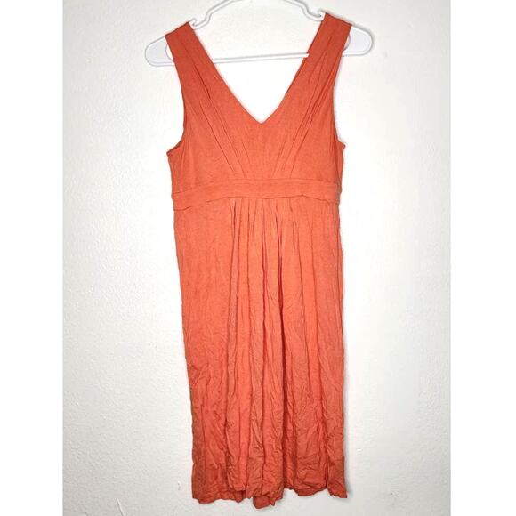Ann Taylor LOFT Jersey Empire Waist Sundress Melon Orange Size XS - Picture 2 of 5